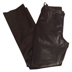 Women’s Black Leather Pants